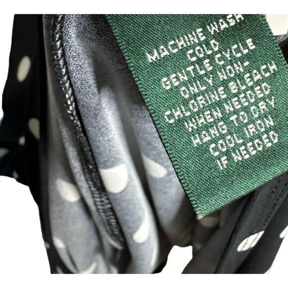 Lauren Ralph Lauren Polka Dot Dress Faux Wrap Sheath Cap Sleeve Retro Women 6 - Picture 4 of 4